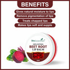 She Essentials Beetroot Lip Balm For Lip Lightening, Dry & Chapped Lips, Makes Soft & Glossy Lips