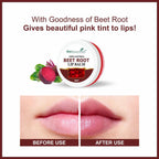 She Essentials Beetroot Lip Balm For Lip Lightening, Dry & Chapped Lips, Makes Soft & Glossy Lips