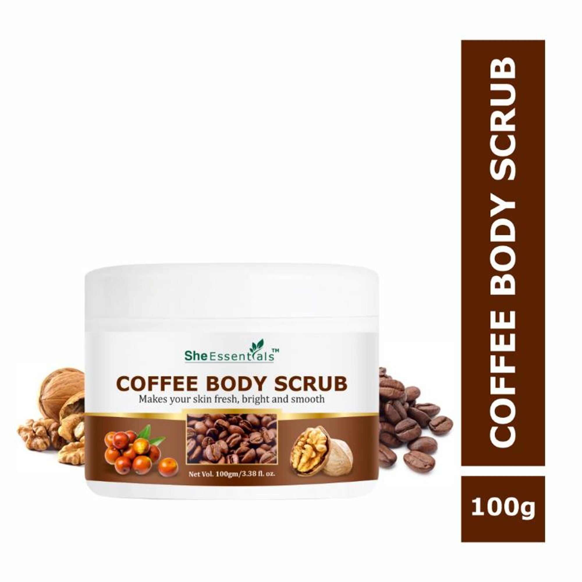 She Essentials Coffee Body Scrub Exfoliating Scrub For Body For Both Women And Men