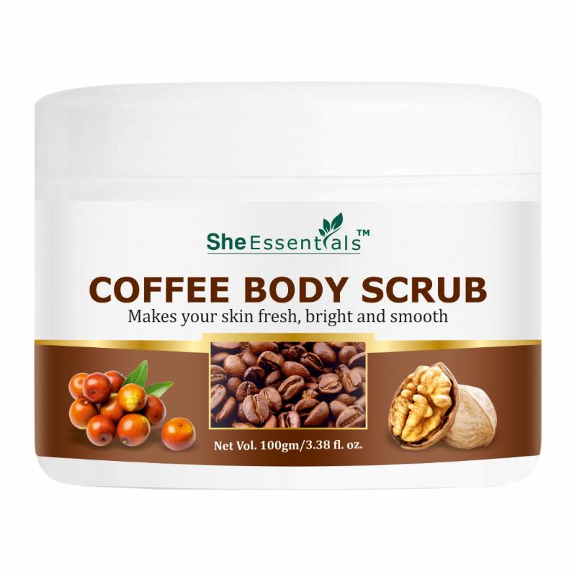 She Essentials Coffee Body Scrub Exfoliating Scrub For Body For Both Women And Men