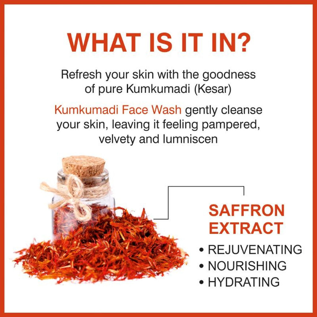 She Essentials Kumkumadi Glow Face Wash - Reduces Pigmentation & Dark Spots