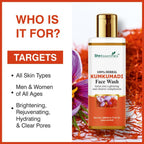 She Essentials Kumkumadi Glow Face Wash - Reduces Pigmentation & Dark Spots