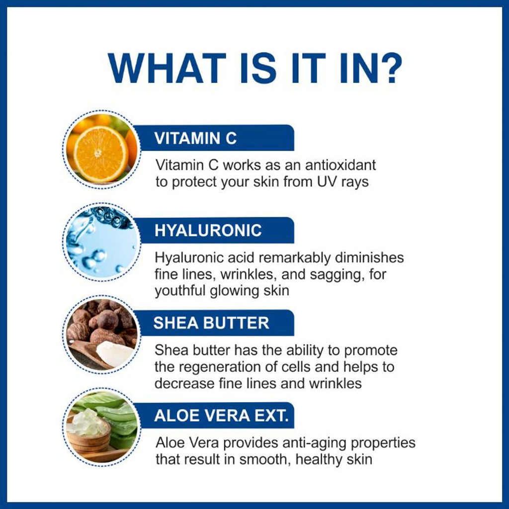 She Essentials Anti Ageing Cream Vitamin C & Hyaluronic Acid