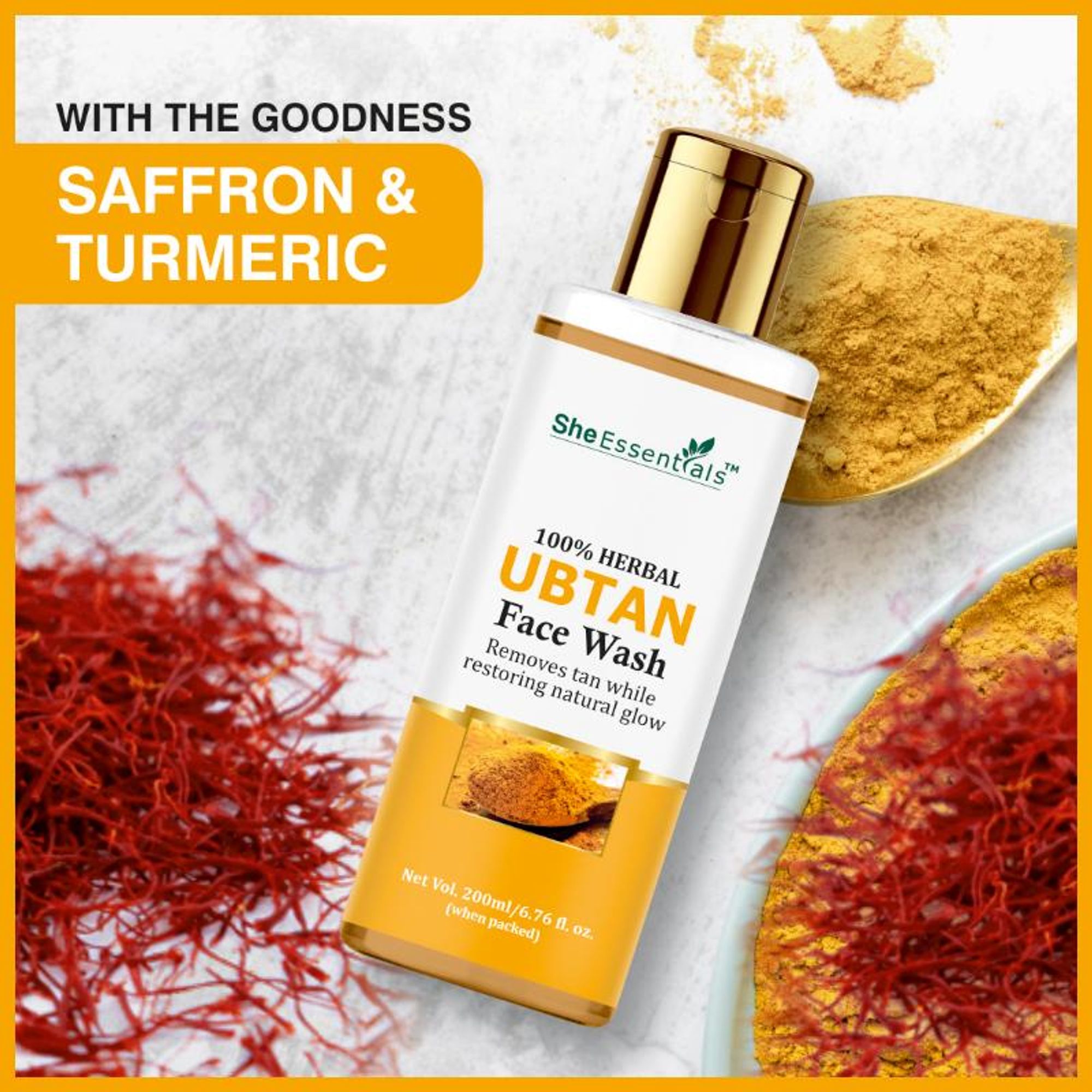 She Essentials Ubtan Face Wash For Skin Brightening