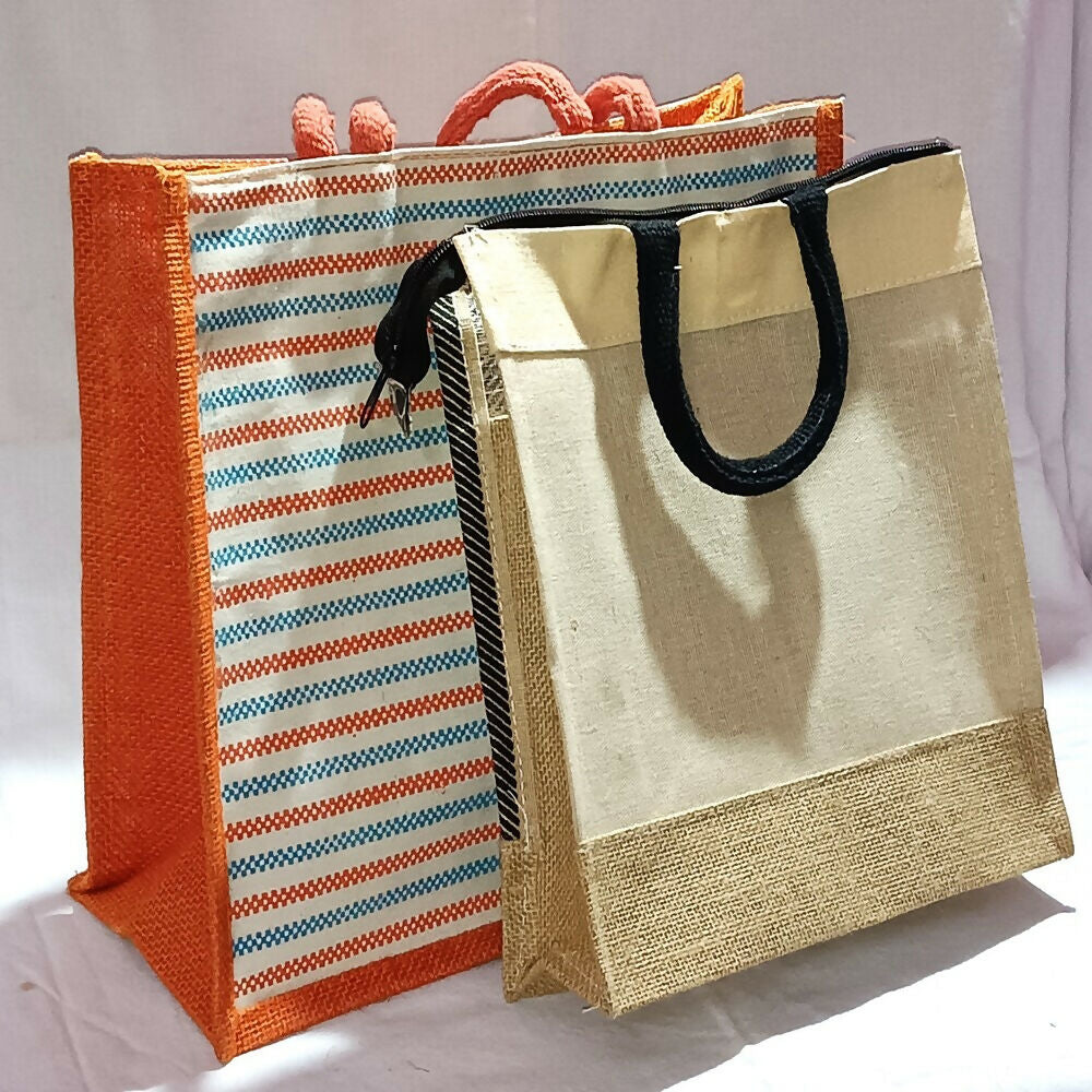 Jute Ladies Fashion Bags Combo - Big & Small