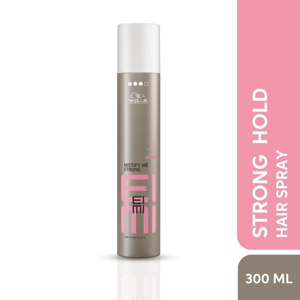Wella Professionals EIMI Mistify Me Strong Hair Spray For 24H Hold, Frizz Control & Fast-Drying Finish