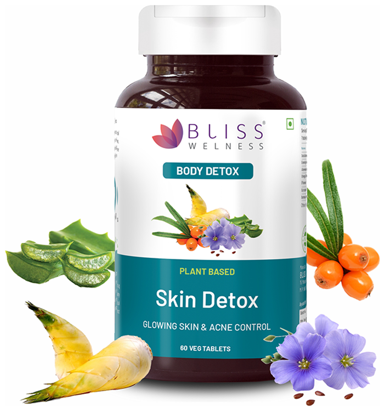 bliss welness body skin detox veg tablet
