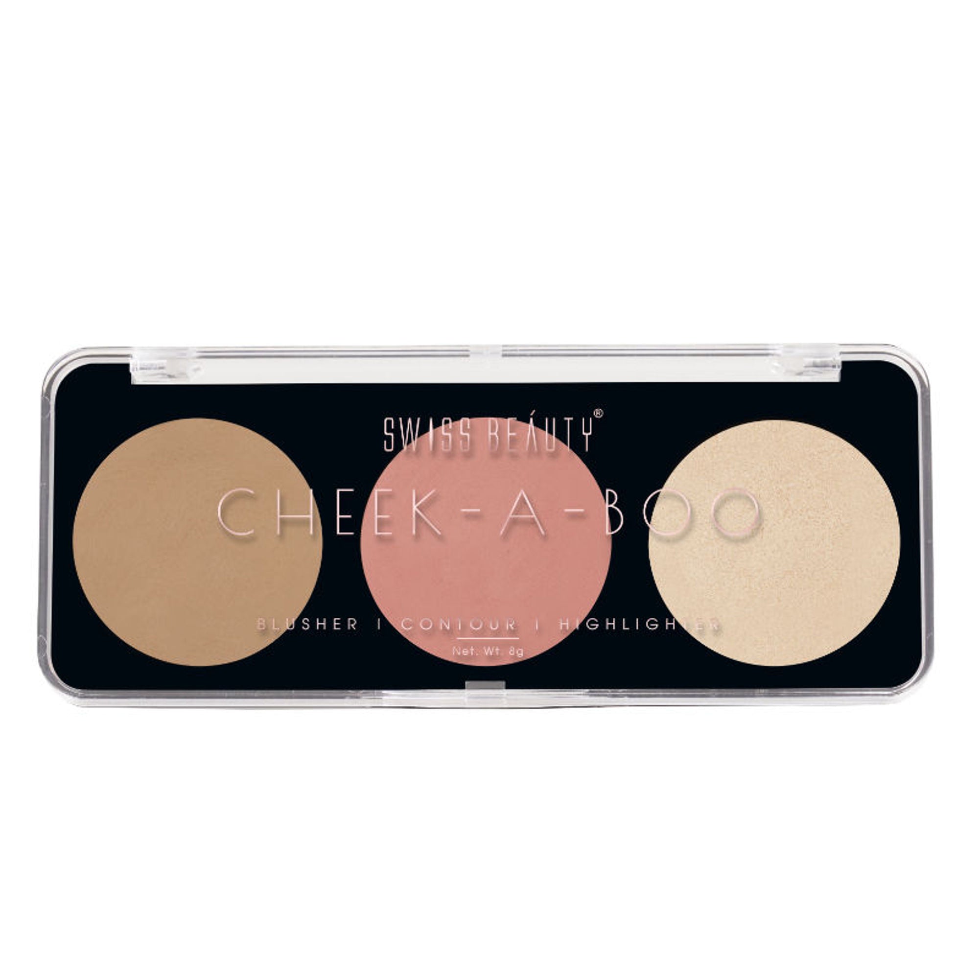 Swiss Beauty Cheek-A-Boo 3 In One Blushe Contour And Highlighter - 1 - Distacart