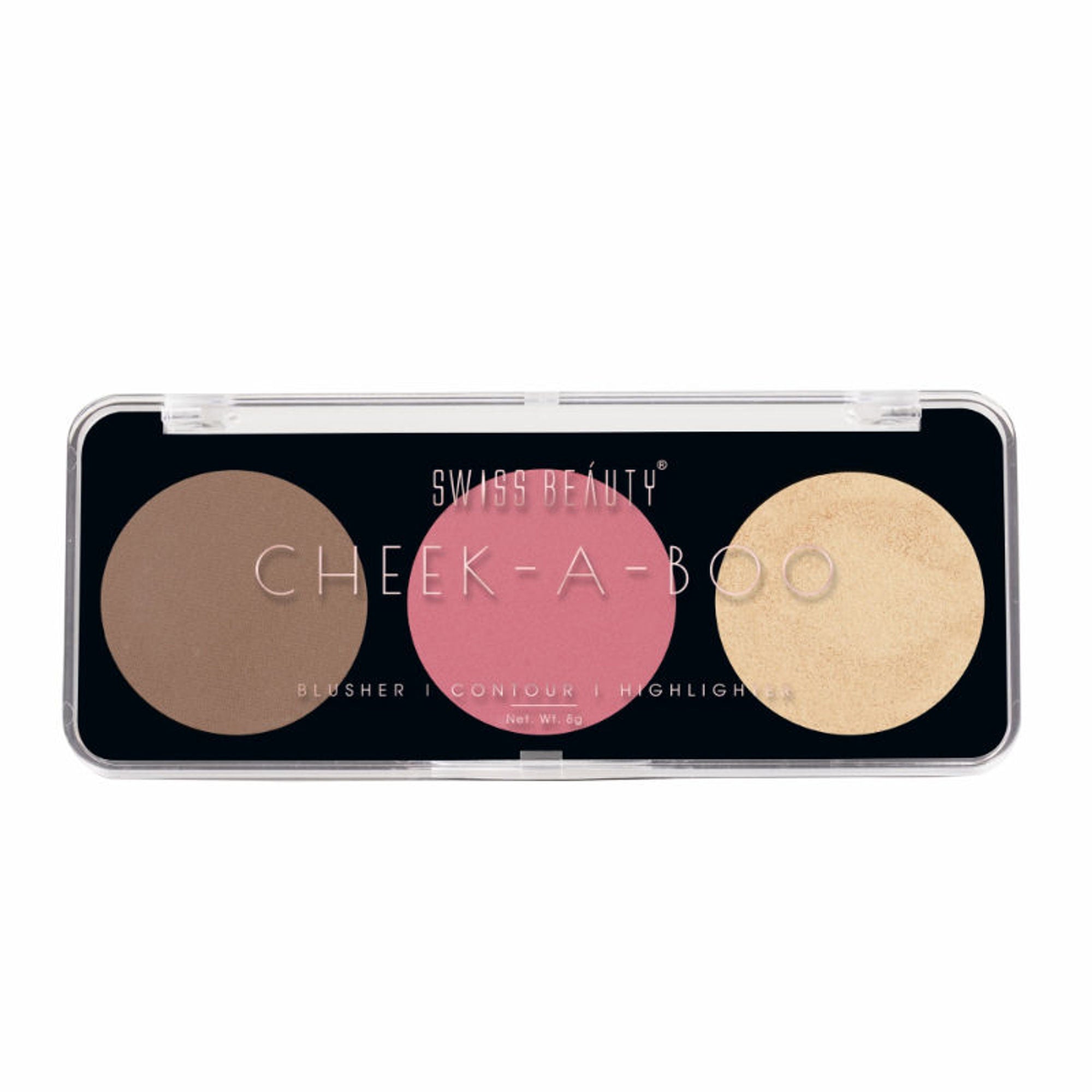 Swiss Beauty Cheek-A-Boo 3 In One Blushe Contour And Highlighter - 2 - Distacart
