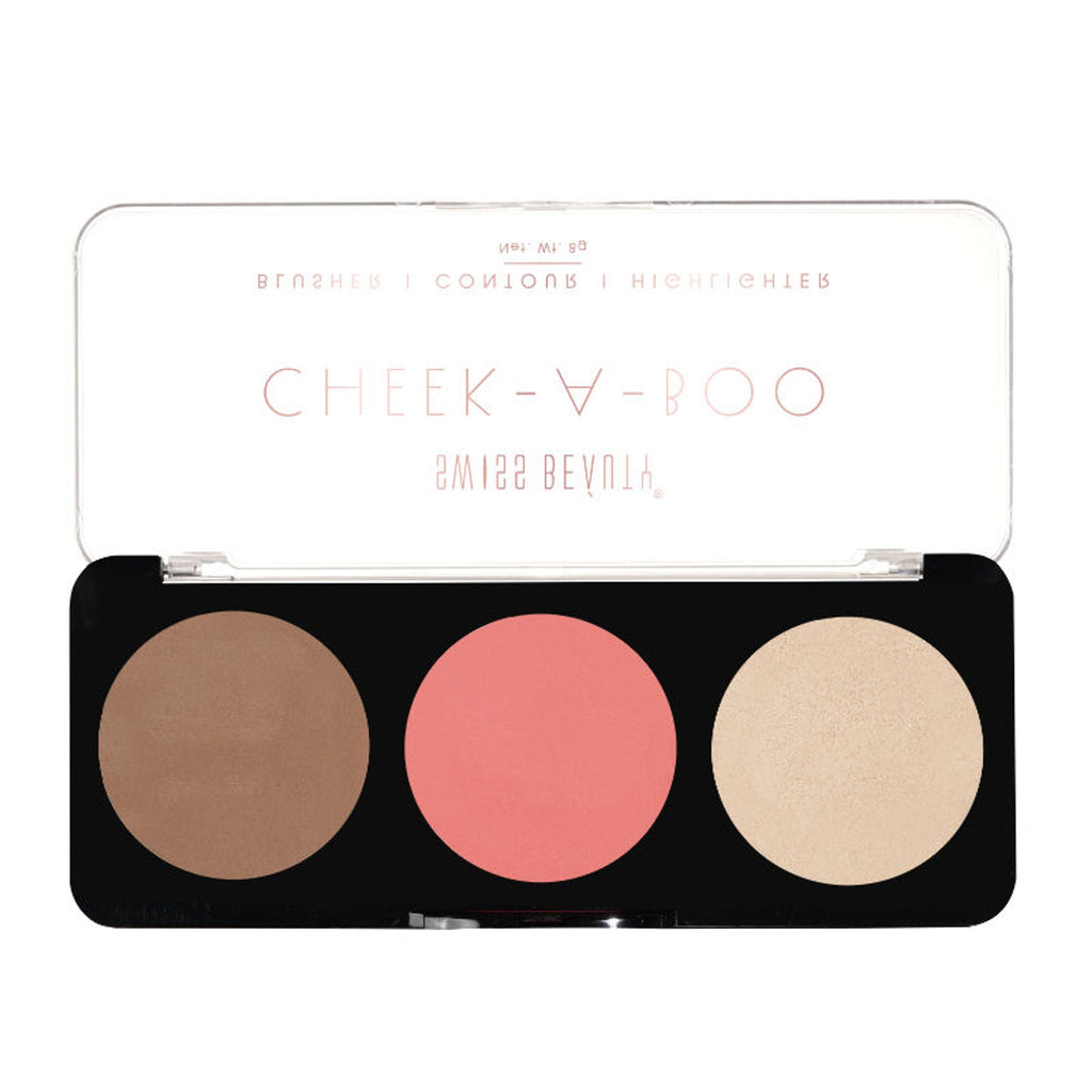 Swiss Beauty Cheek-A-Boo 3 In One Blushe Contour And Highlighter - 2 - Distacart