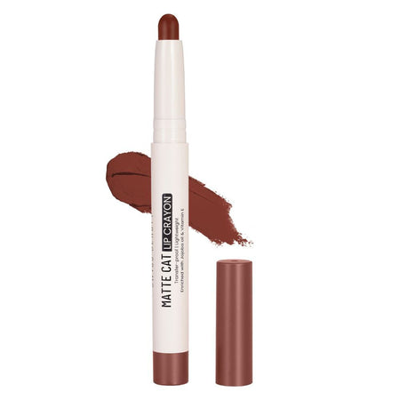 Swiss Beauty Non Transfer Matte Cat Lip Crayon - Barn Red
