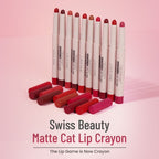 Swiss Beauty Non Transfer Matte Cat Lip Crayon - Murphy Wood - Distacart