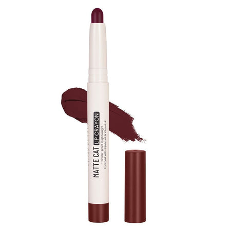 Swiss Beauty Non Transfer Matte Cat Lip Crayon - Cushy Evening
