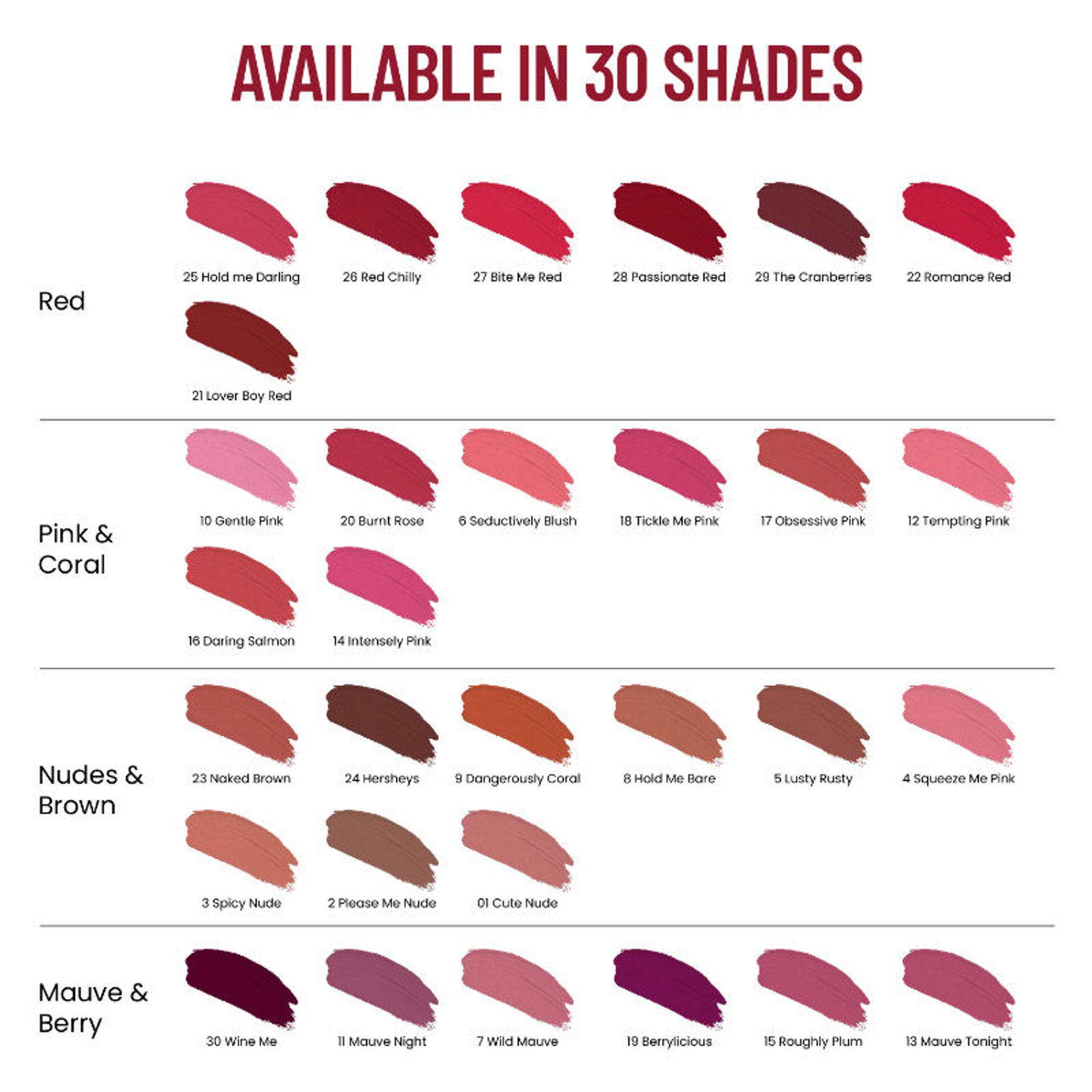 Swiss Beauty Hold Me Matte Liquid Lipstick - 19Berrylicious - Distacart