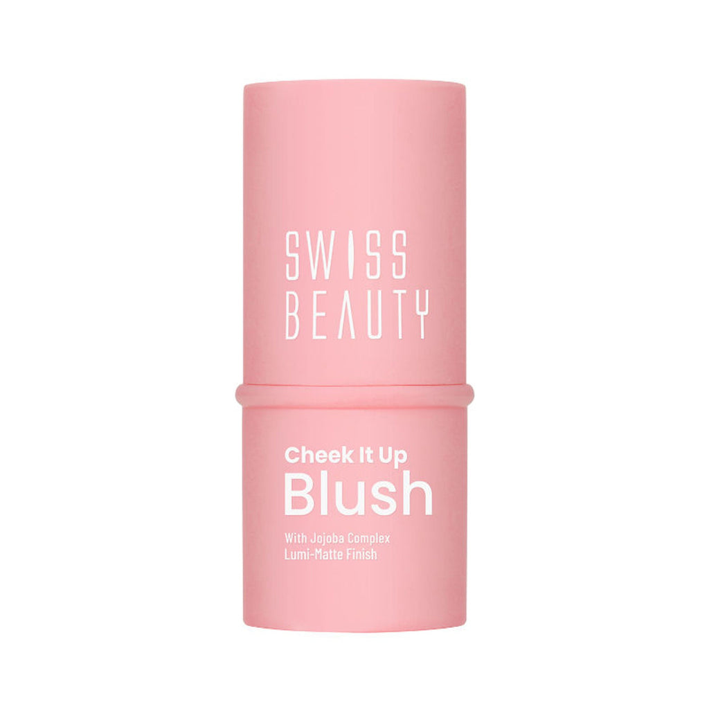 Swiss Beauty Cheek It Up Lumi-Matte Finish Blush - 1 High On Pink - Distacart