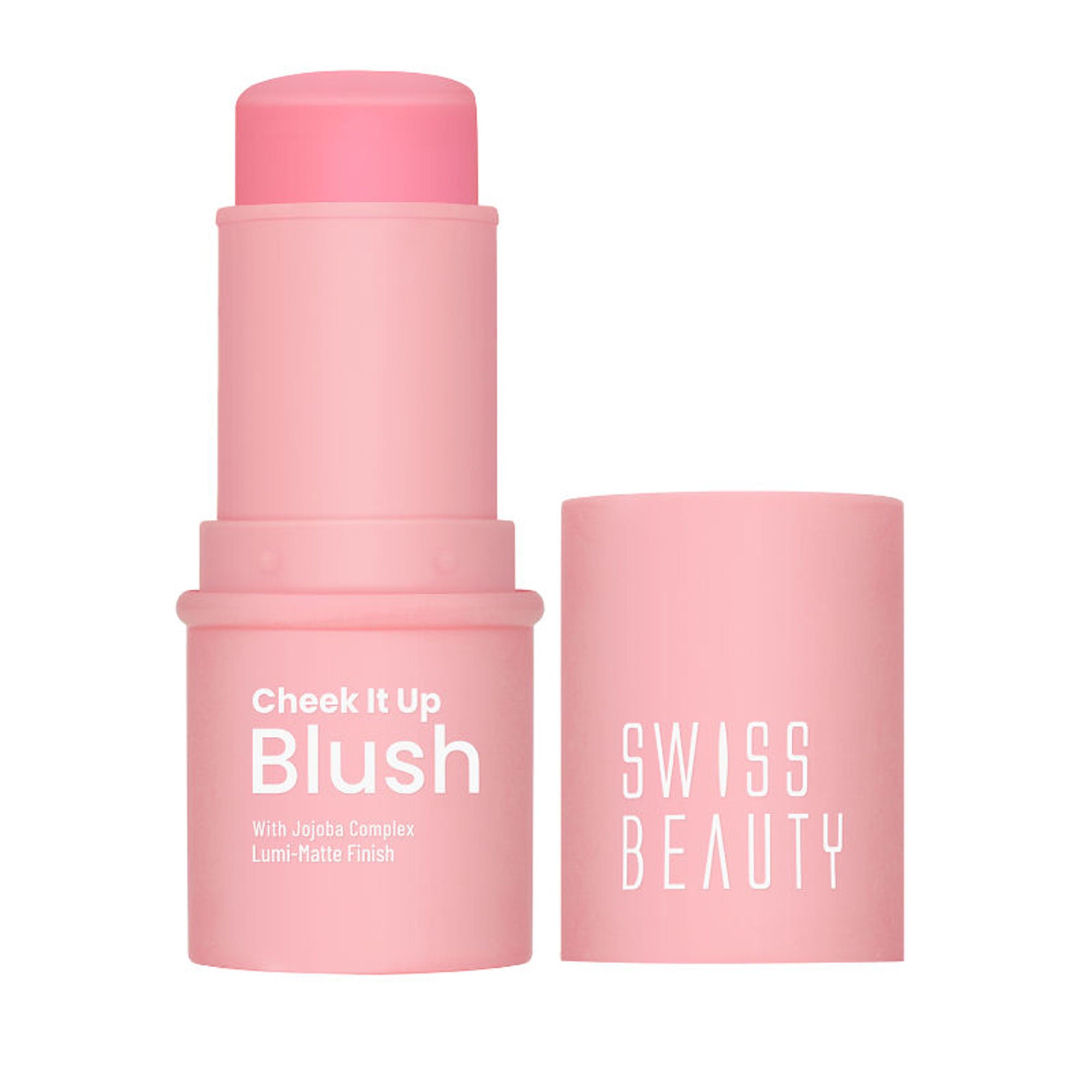 Swiss Beauty Cheek It Up Lumi-Matte Finish Blush - 1 High On Pink - Distacart