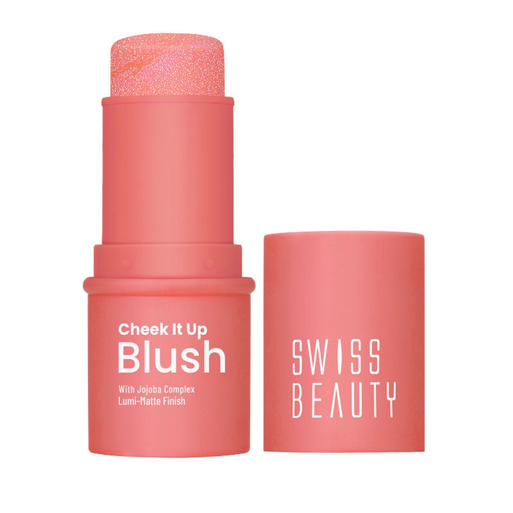 Swiss Beauty Cheek It Up Lumi-Matte Finish Blush - 3 Mood Liffer Coral - Distacart