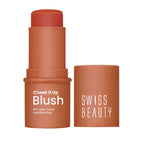 Swiss Beauty Cheek It Up Lumi-Matte Finish Blush - 6 Buffed With Rose - Distacart