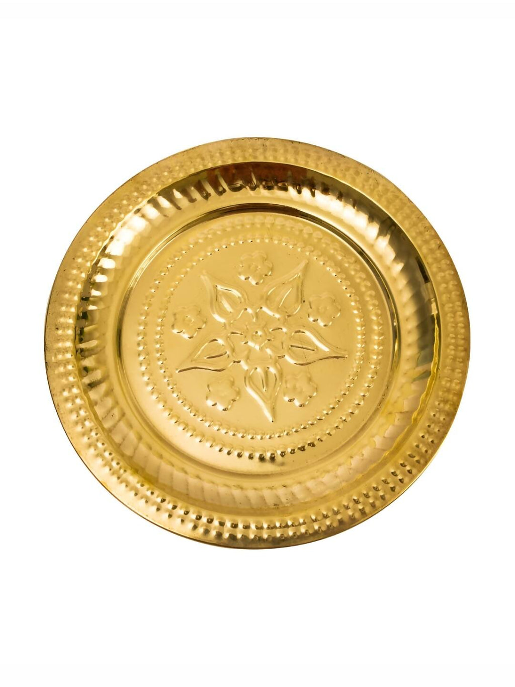 Spillbox Gold-Toned Brass Thali Pooja Essential