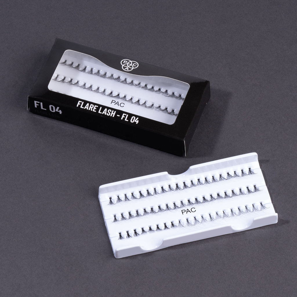 PAC Studio Flare Lash FL4 - Natural Cluster Lashes with Short, Long & Thick Strands for Versatile Looks