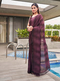 Tikhi Imli Woven Design Embellished Sequinned Saree With Tassles - Distacart