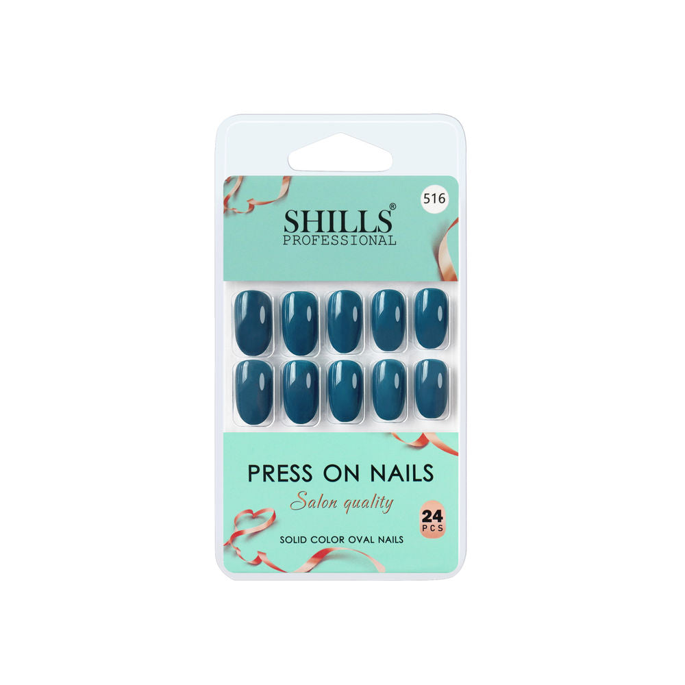 Shills Professional Reusable Press On Nails Oval - SPN516