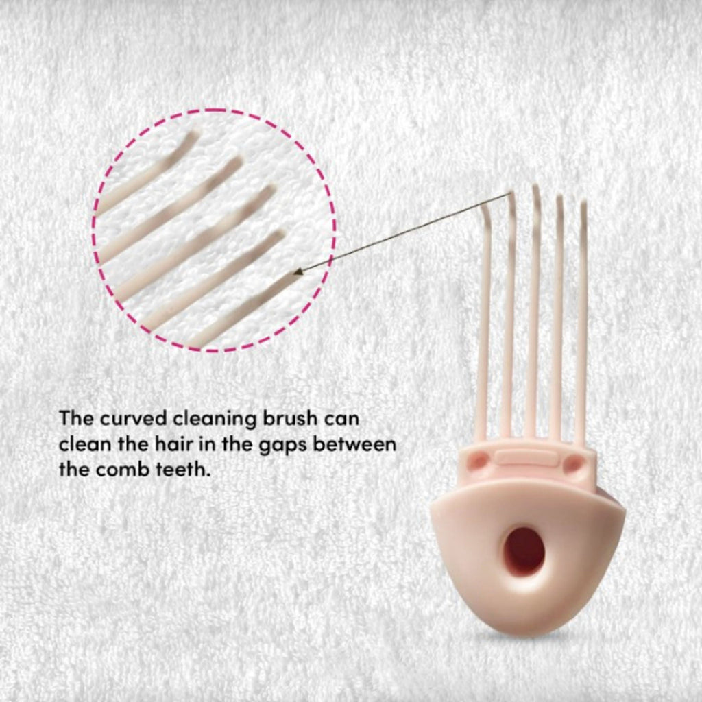 ZEYU Detangler Hairbrush with Removable Cleaning Brush - Pink