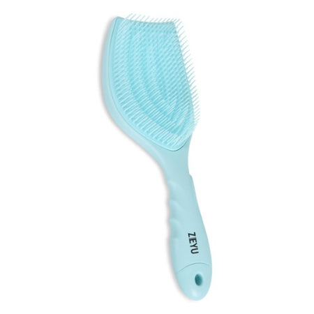 ZEYU Detangler Hairbrush with Removable Cleaning Brush - Blue