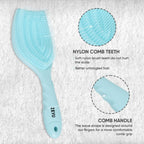 ZEYU Detangler Hairbrush with Removable Cleaning Brush - Blue
