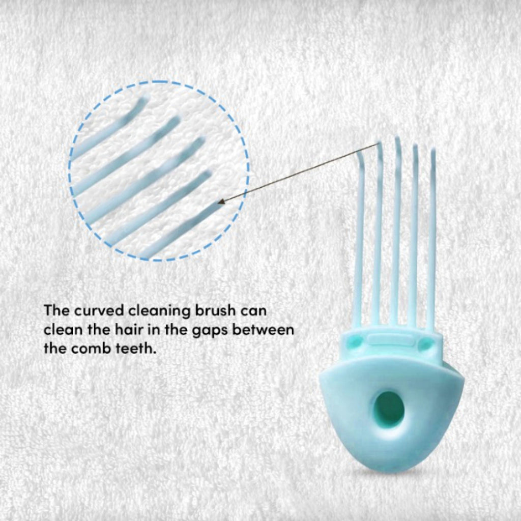 ZEYU Detangler Hairbrush with Removable Cleaning Brush - Blue