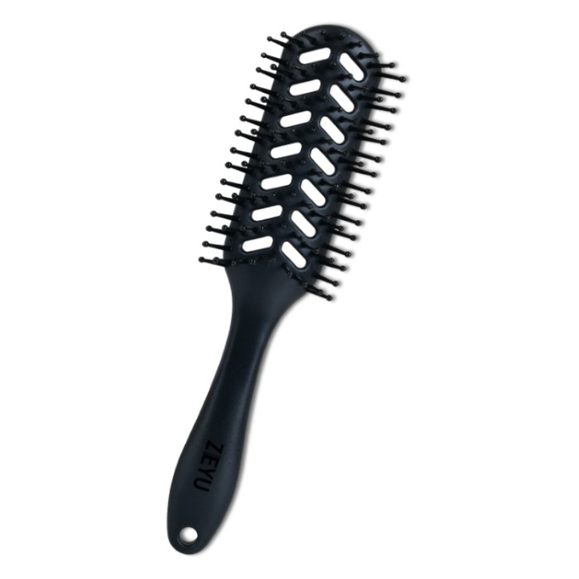 ZEYU Vent Hairbrush for Fast Drying and Detangling, Lightweight Brush - Black