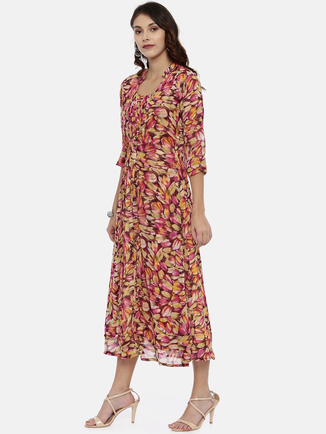 Souchii Multicoloured Printed A-Line Kurta - Distacart