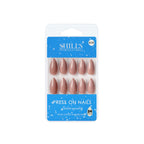 shills professional reusable press on nails almond spn610