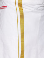 Sethukrishna Boys Maroon & White Shirt with Veshti