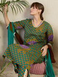 Indo Era Women Floral Printed Regular Beads and Stones Kurta with Trousers & With Dupatta - Distacart