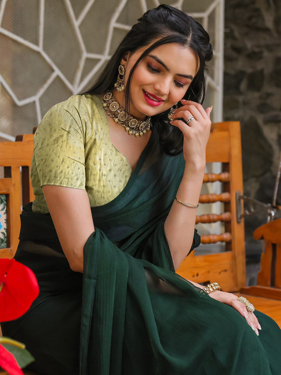 Tikhi Imli No Border Ready to Wear Saree - Distacart