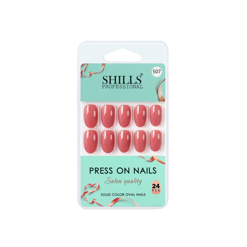 shills professional reusable press on nails oval spn507