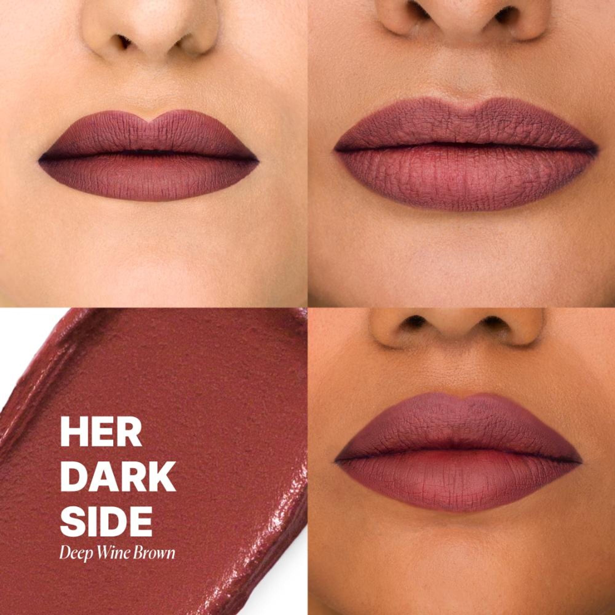 IRIS COSMETICS Matte Made Her Do It Liquid Lipstick - Deep Wine Brown