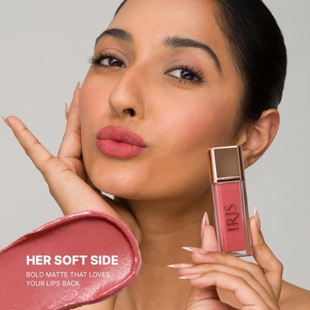 IRIS COSMETICS Matte Made Her Do It Liquid Lipstick - Soft Coral Pink