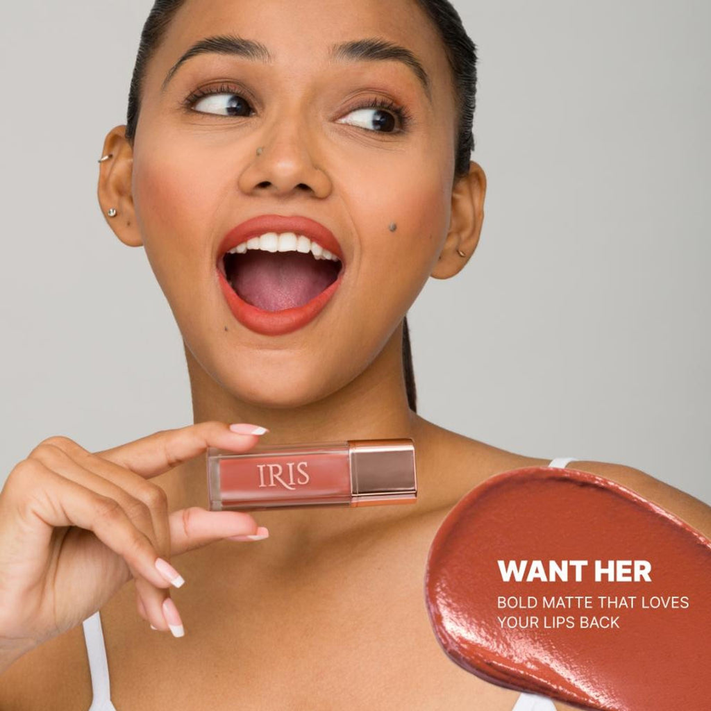 IRIS COSMETICS Matte Made Her Do It Liquid Lipstick - Warm Terracotta