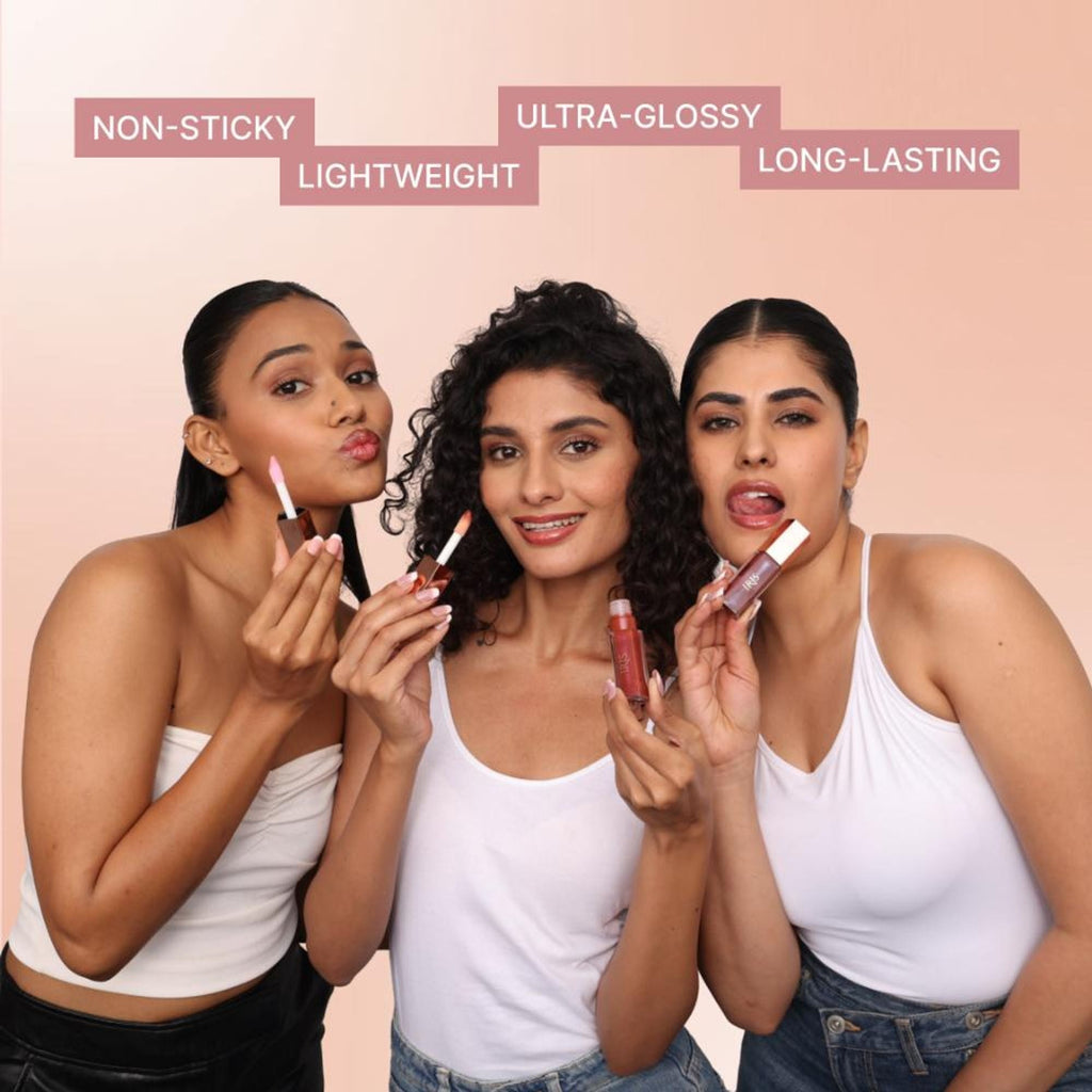 IRIS COSMETICS Talk Glossy To Me! Shimmer Lip Gloss - Deep Plum With Subtle Blue
