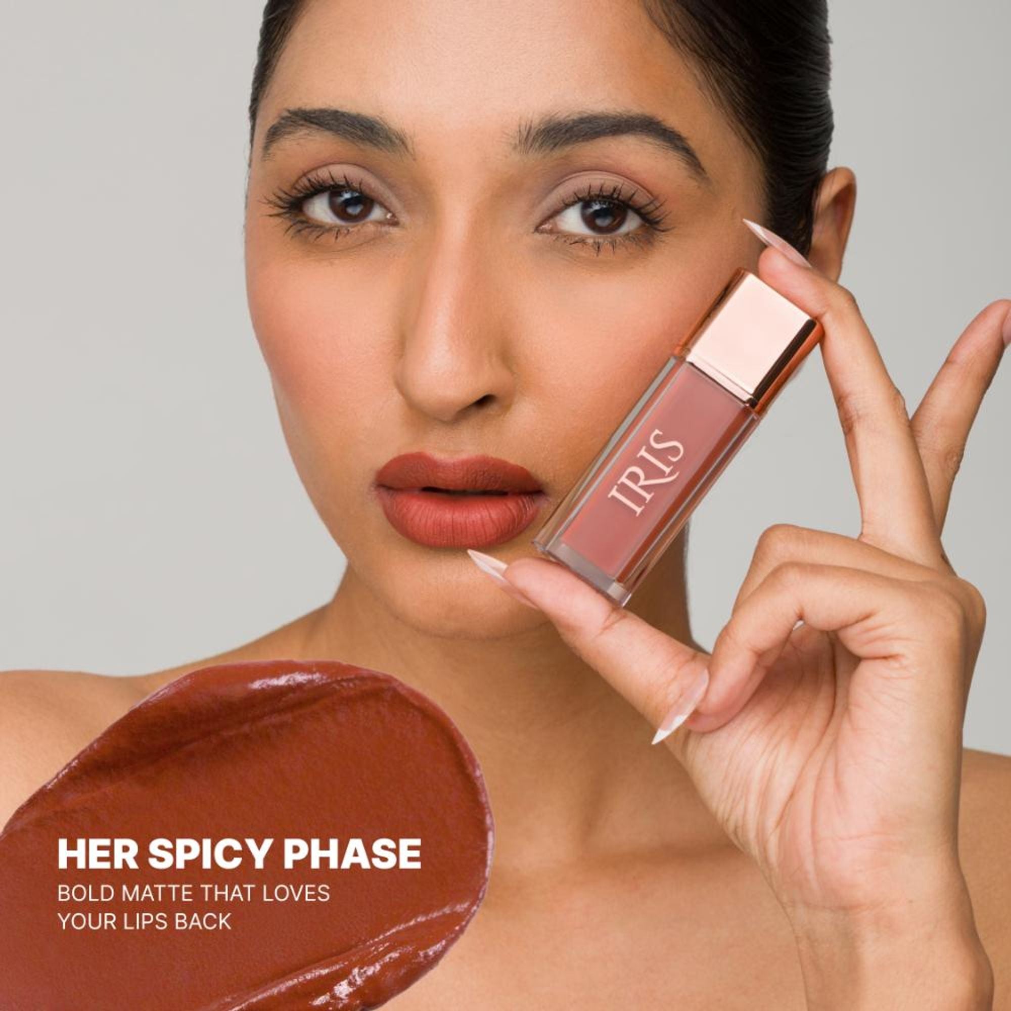 IRIS COSMETICS Matte Made Her Do It Liquid Lipstick - Rusty Brown