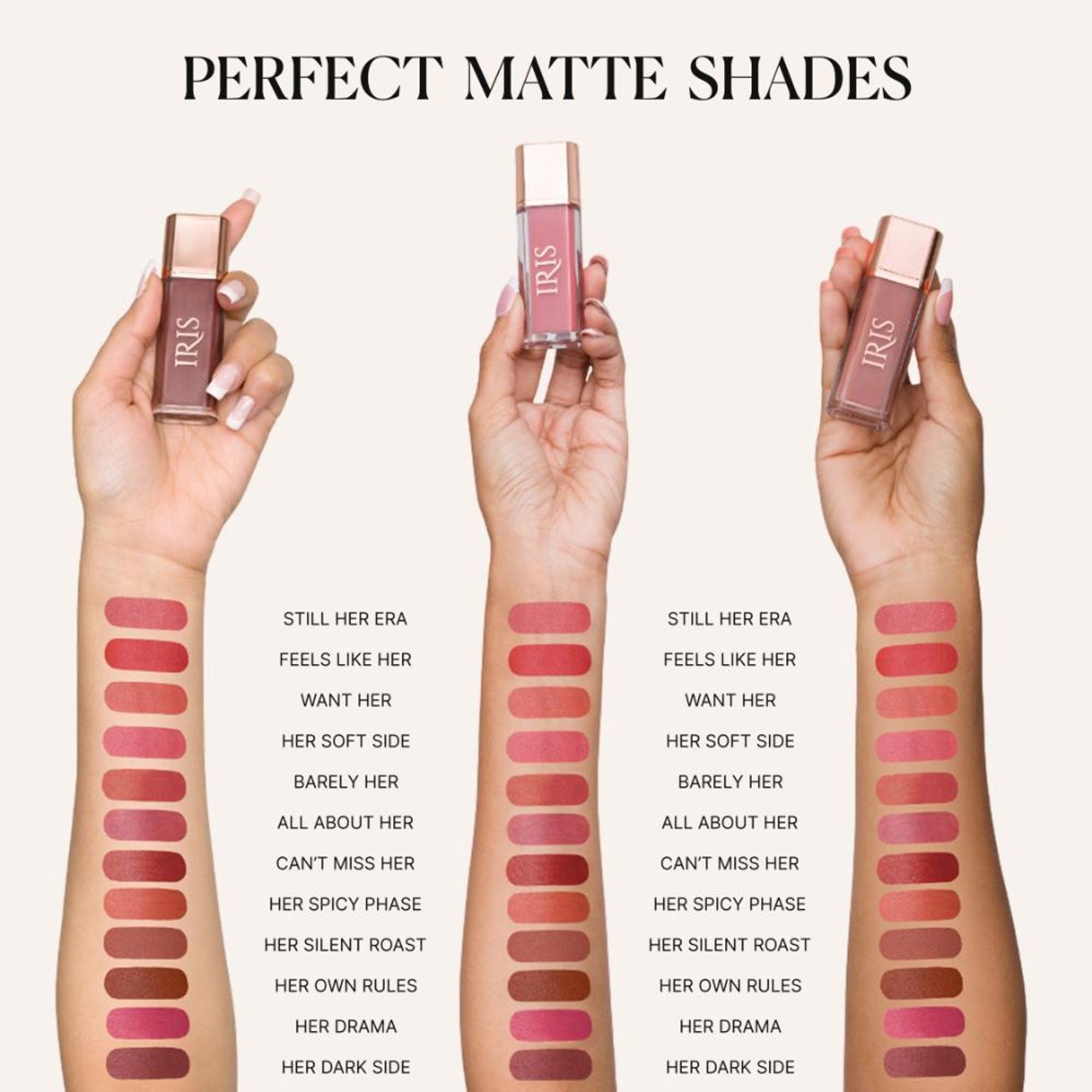 IRIS COSMETICS Matte Made Her Do It Liquid Lipstick - Rusty Brown