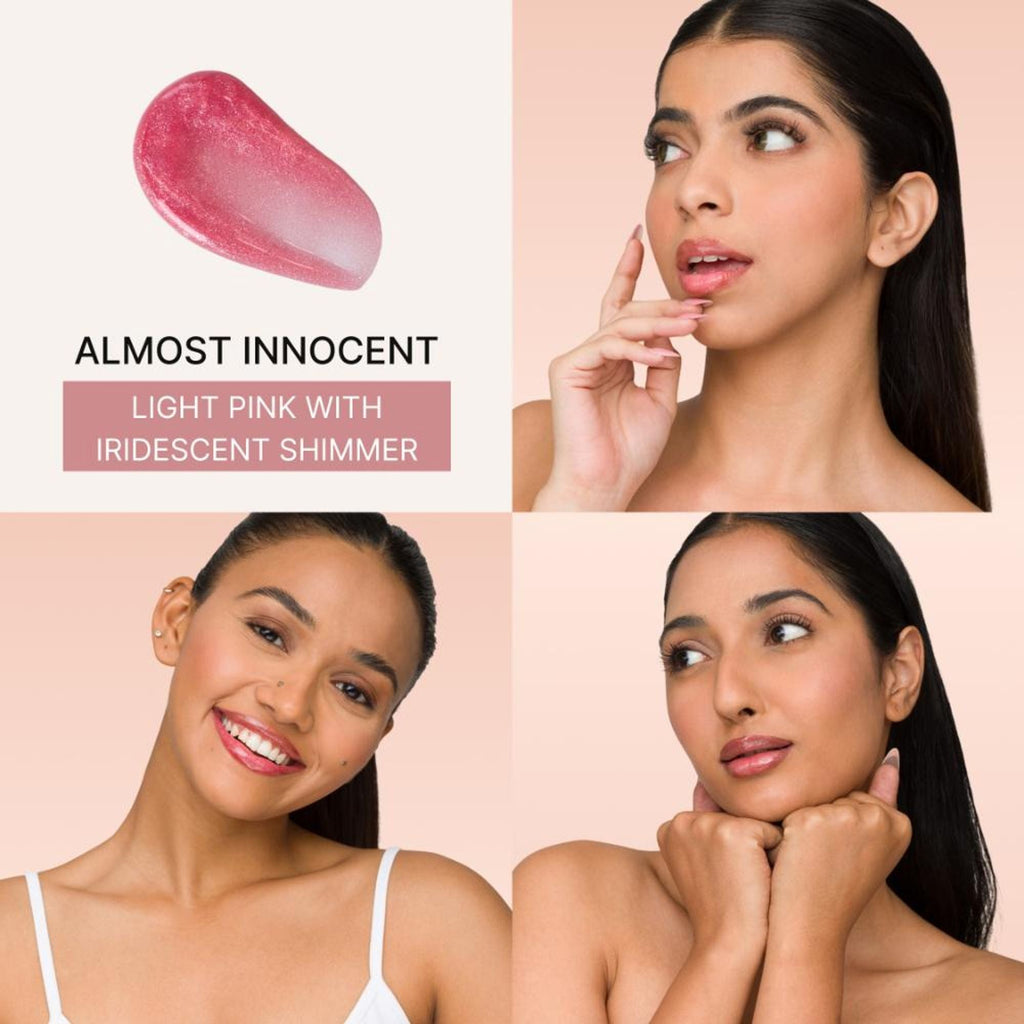IRIS COSMETICS Talk Glossy To Me! Shimmer Lip Gloss - Light Pink With Iridescent Shimmer