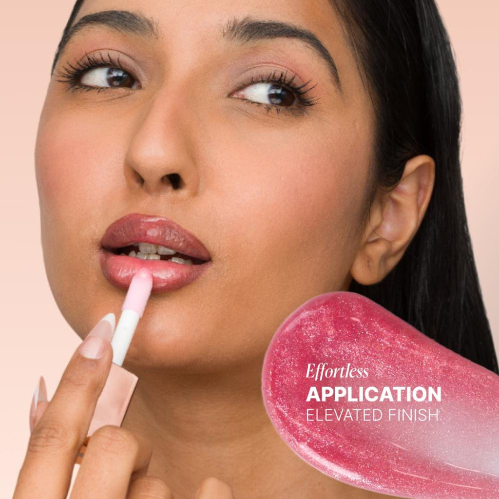 IRIS COSMETICS Talk Glossy To Me! Shimmer Lip Gloss - Light Pink With Iridescent Shimmer