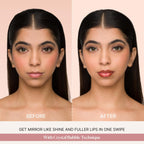 IRIS COSMETICS Talk Glossy To Me! Shimmer Lip Gloss - Brown With Pink - Purple