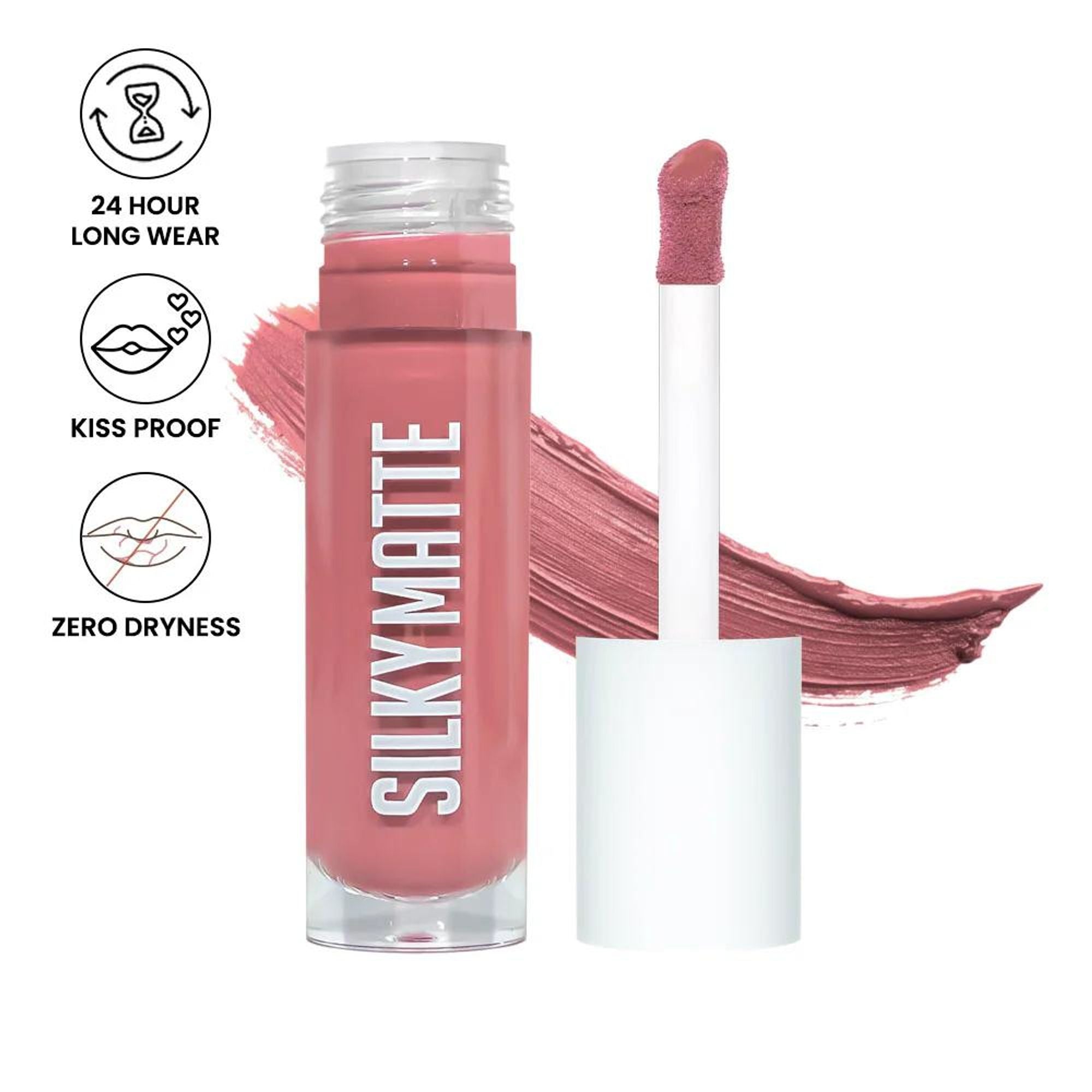 Shopaarel Silky Matte Gloss Liquid Lipstick - Stone-01