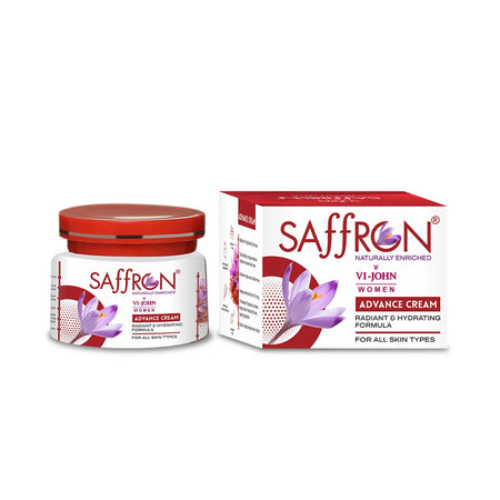 VI-JOHN Women Saffron Advance Skin Fairness Cream with Vitamin E & Mulberry Extracts
