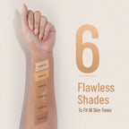 Swiss Beauty Airbrush Finish Full Coverage Foundation - 1 Shell White - Distacart