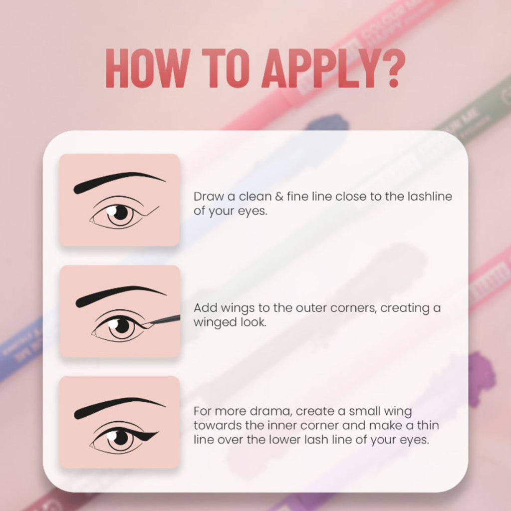 Swiss Beauty Colour Me Happy Eyeliner - Pink Alperose - Distacart
